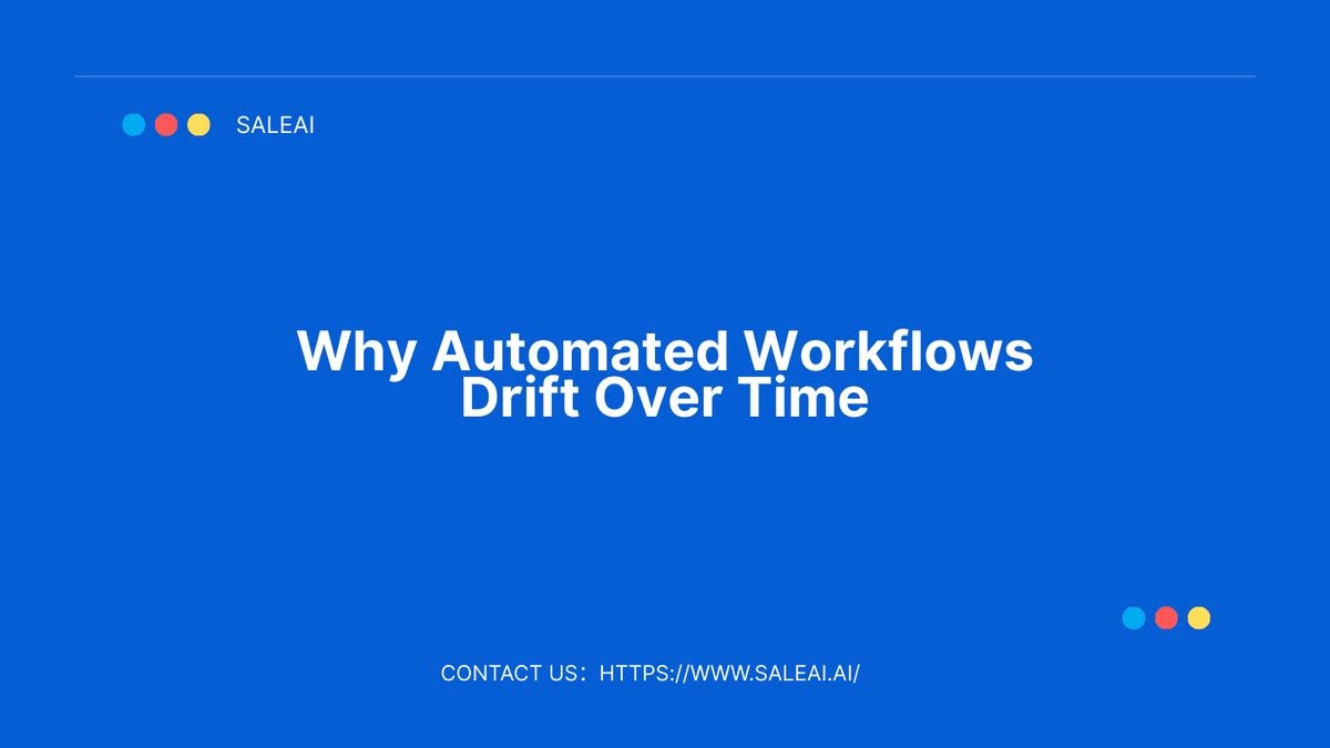 Automation Drift Analysis Al for Long-Term Workflow Stability