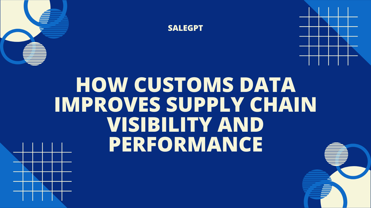 How Customs Data Improves Supply Chain Visibility and Performance