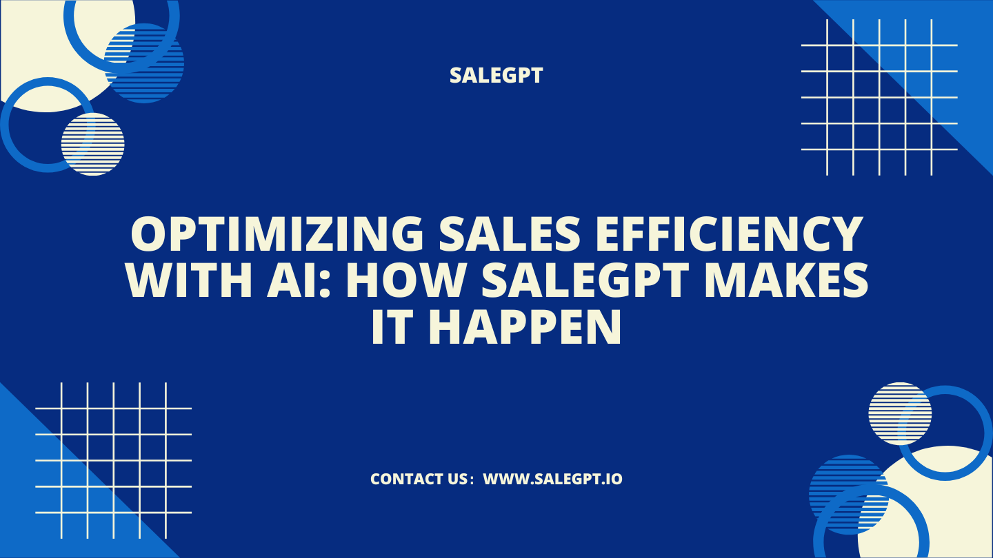 Optimizing Sales Efficiency with AI: How SaleAI Makes It Happen