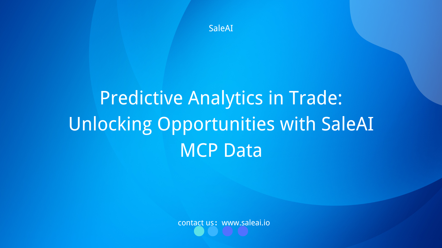 Análisis predictivo en el comercio: desbloqueo de oportunidades con datos de MCP de Saleai