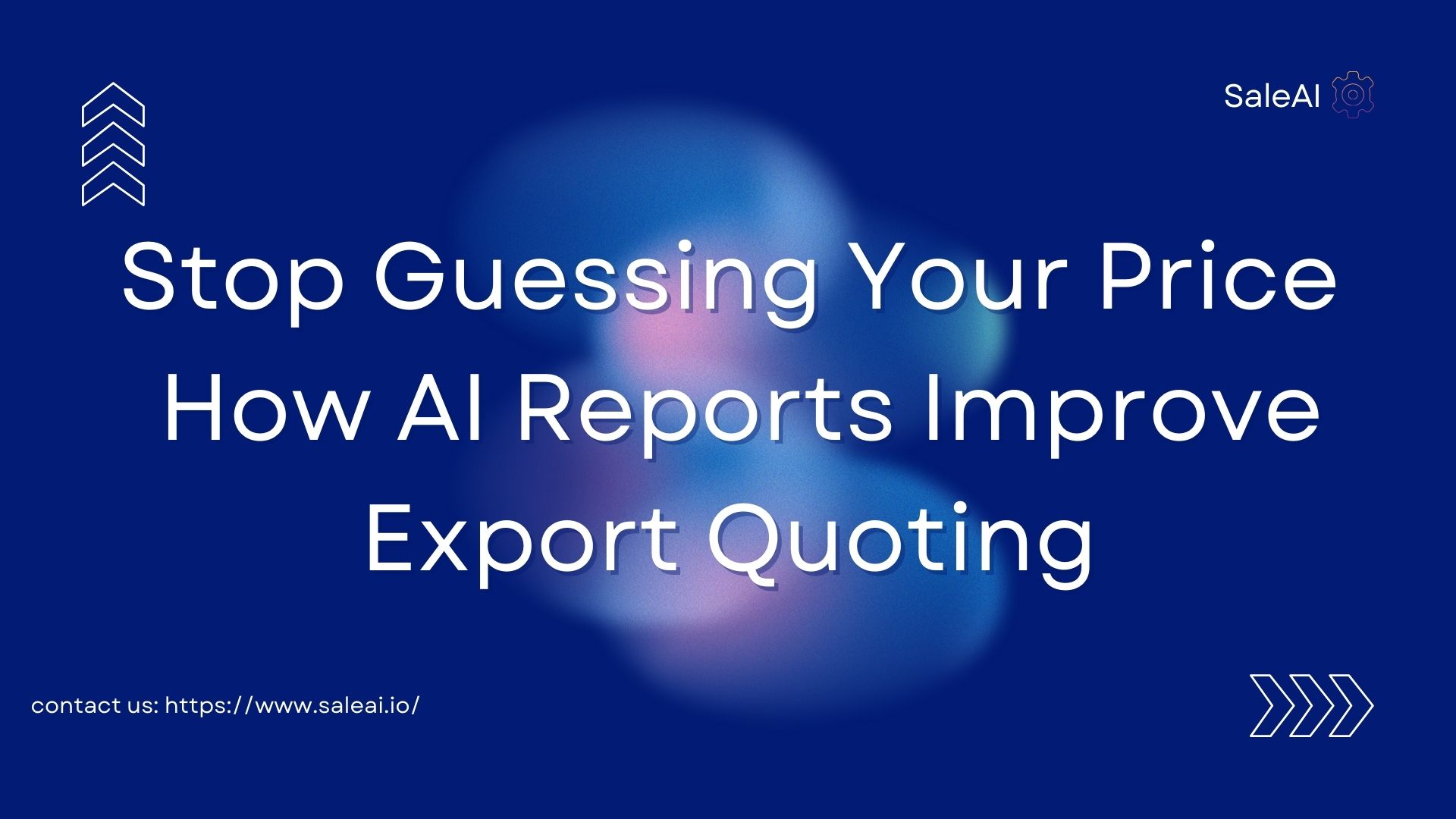 AI export quote report powered by SaleAI, showing company size and trade history