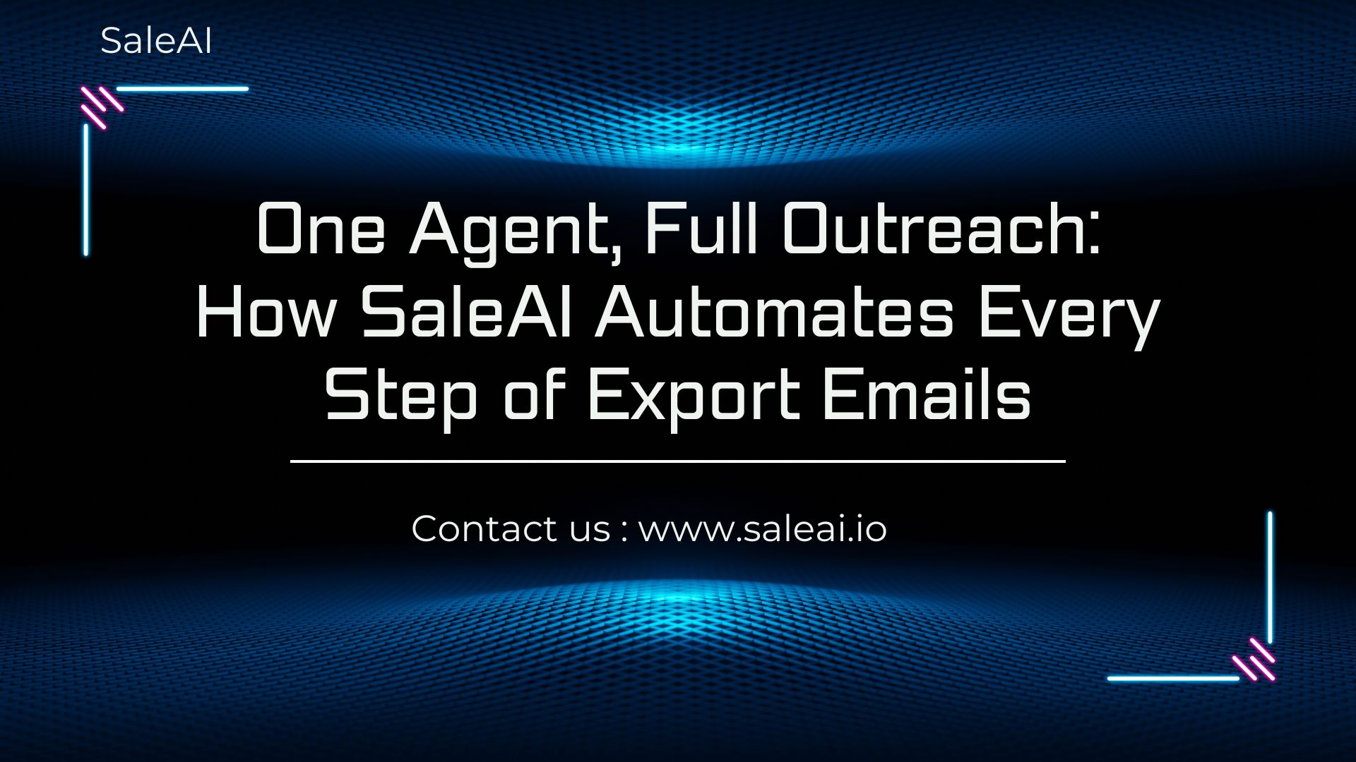 一个代理,全面外展:SaleAI 如何自动化导出电子邮件的每个步骤