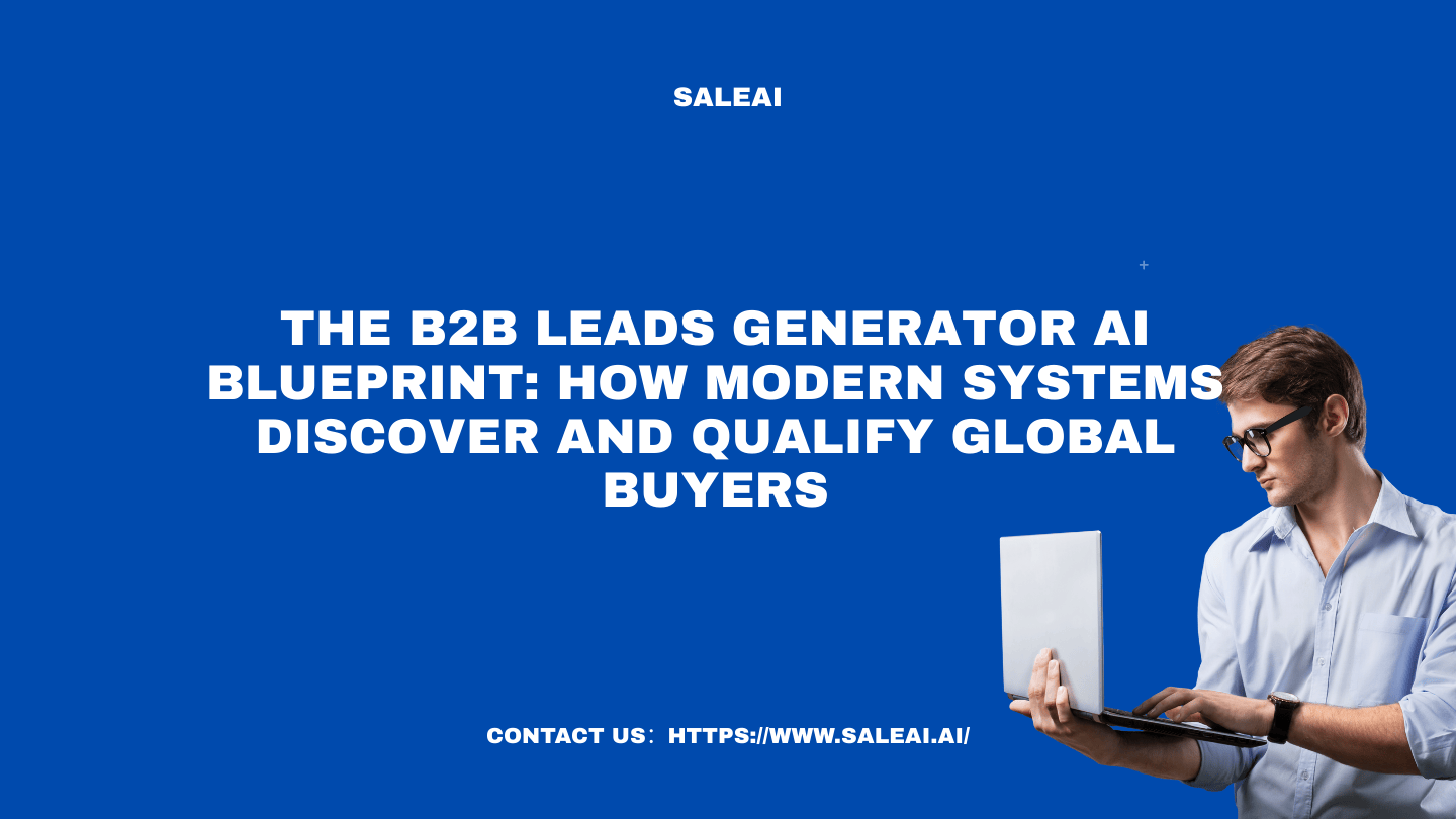 B2B 引领生成器人工智能蓝图：现代系统如何发现和鉴定全球买家