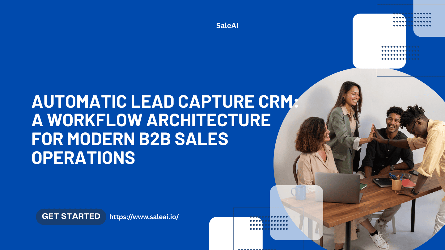 自动潜在客户捕获 CRM：现代 B2B 销售运营的工作流程架构
