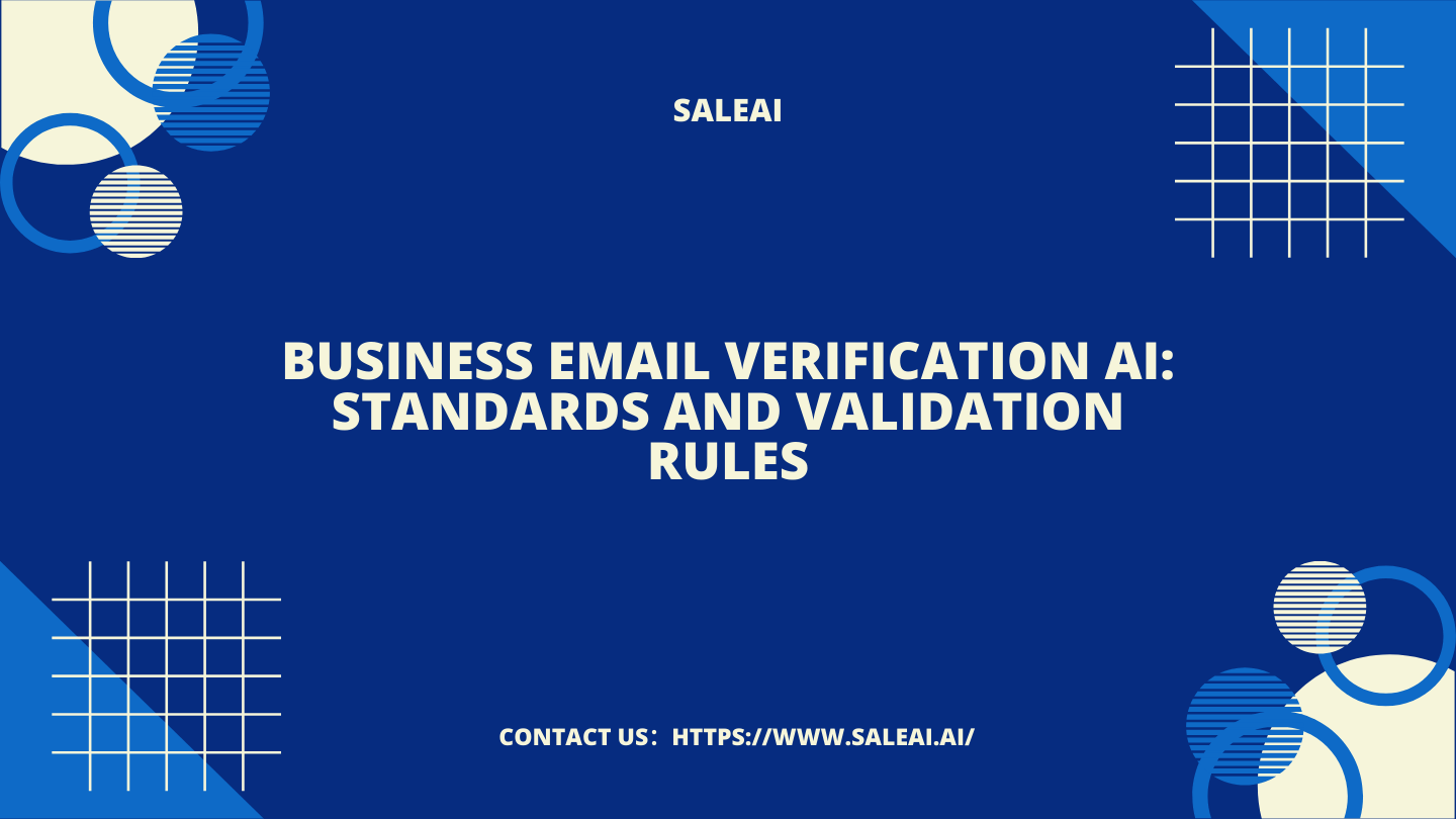 Business Email Verification AI: Standards and Validation Rules