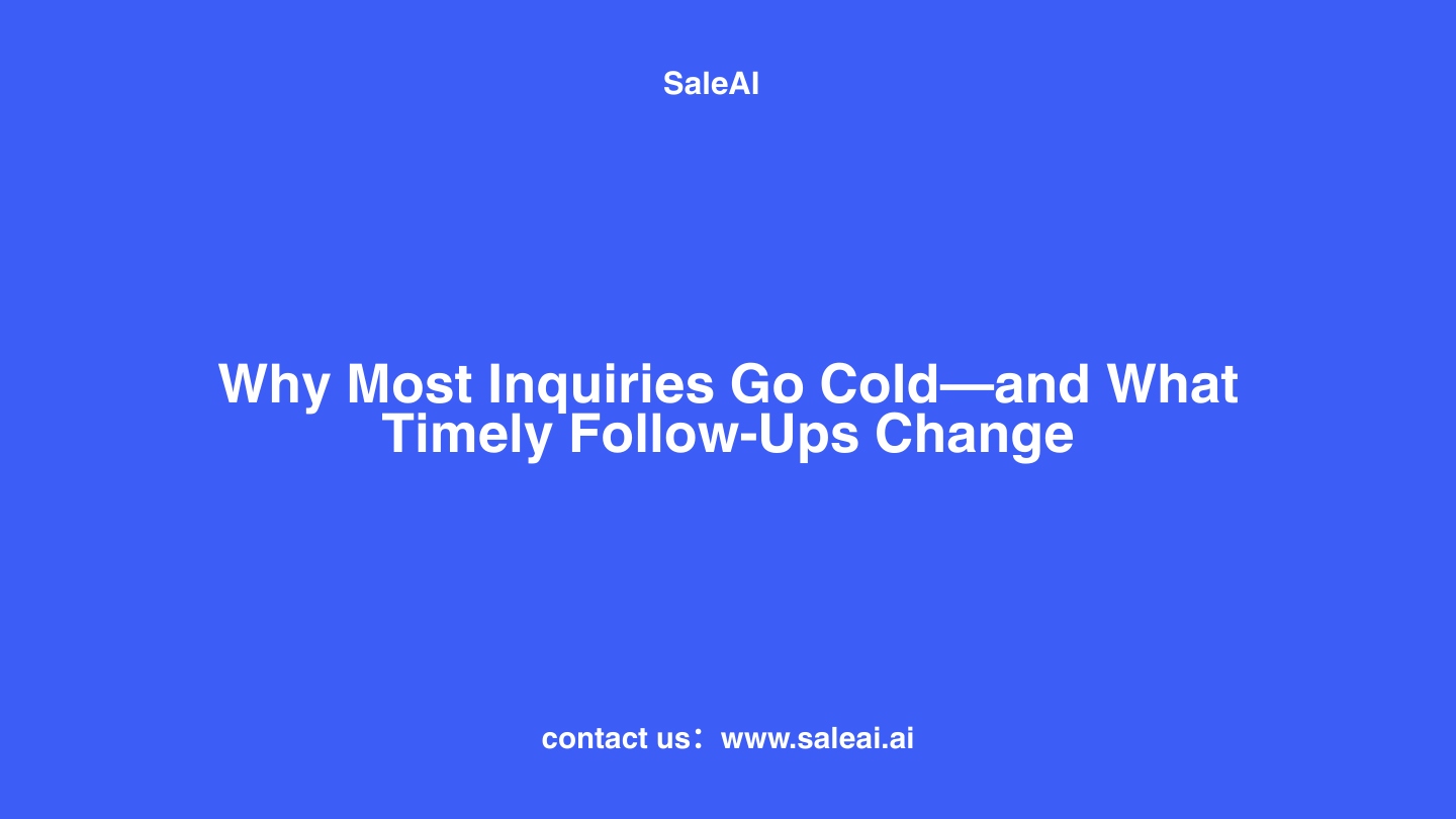 Warum die meisten Anfragen unbeantwortet bleiben – und was sich durch rechtzeitige Folgemaßnahmen ändert