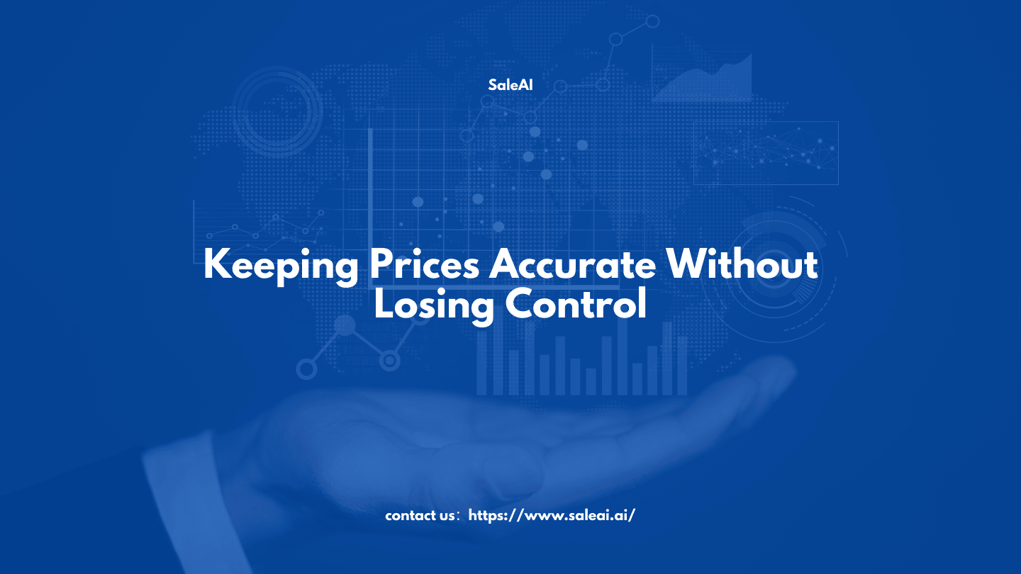 Preise genau halten, ohne die Kontrolle zu verlieren