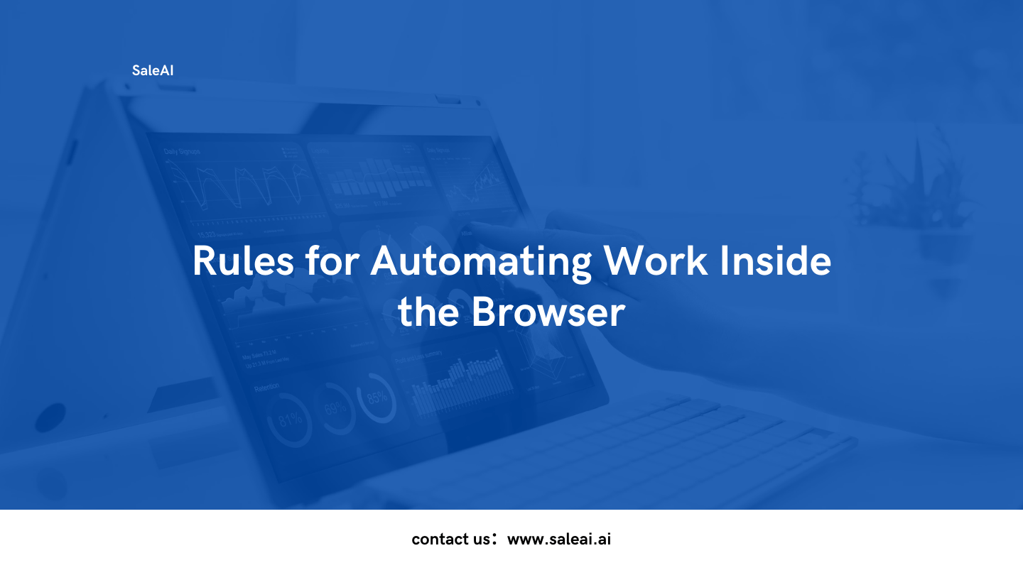 Regeln für die Automatisierung der Arbeit im Browser