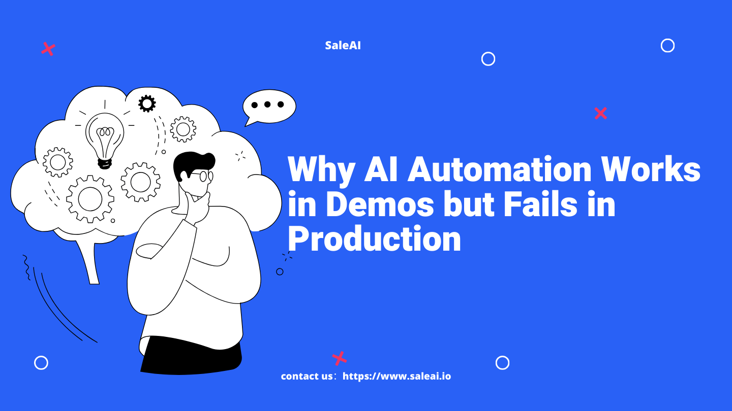 Por que a automação por IA funciona em demonstrações, mas falha em produção?
