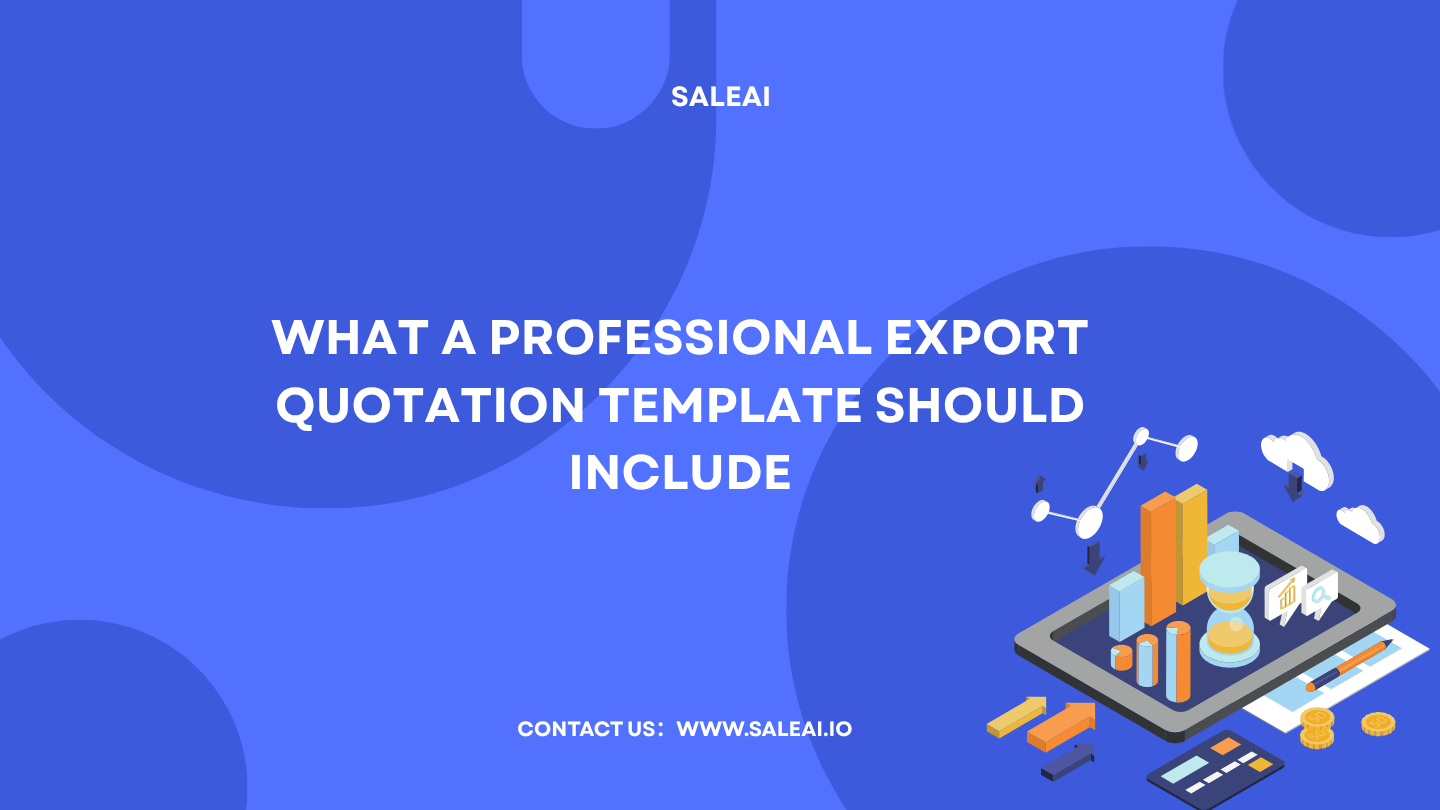 What a Professional Export Quotation Template Should Include