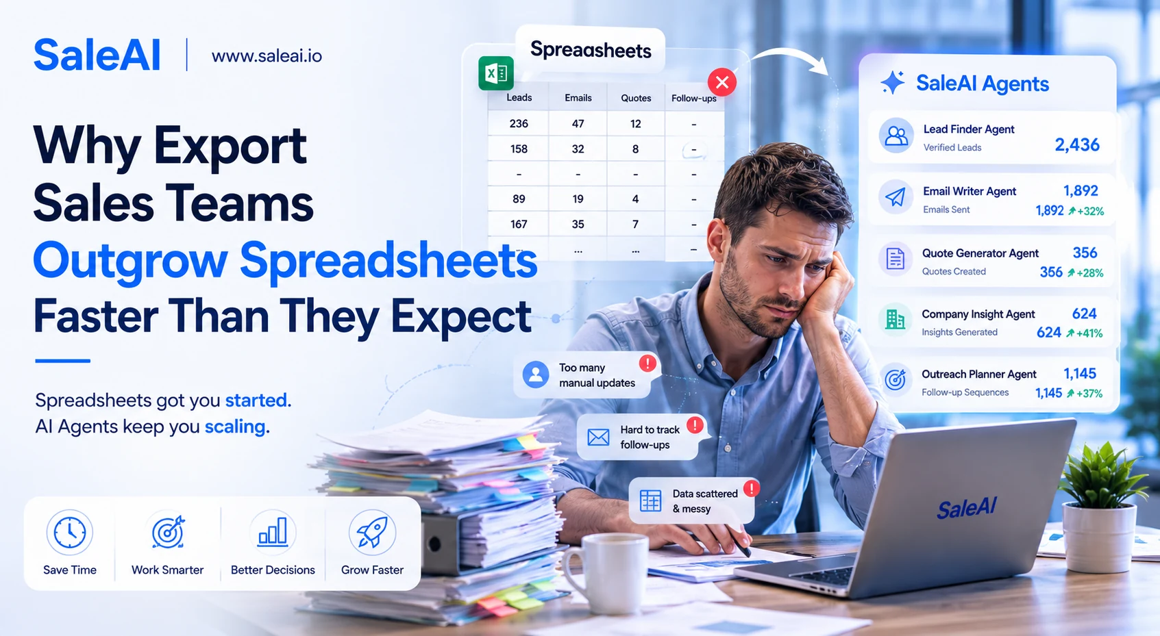 Why Export Sales Teams Outgrow Spreadsheets Faster Than They Expect