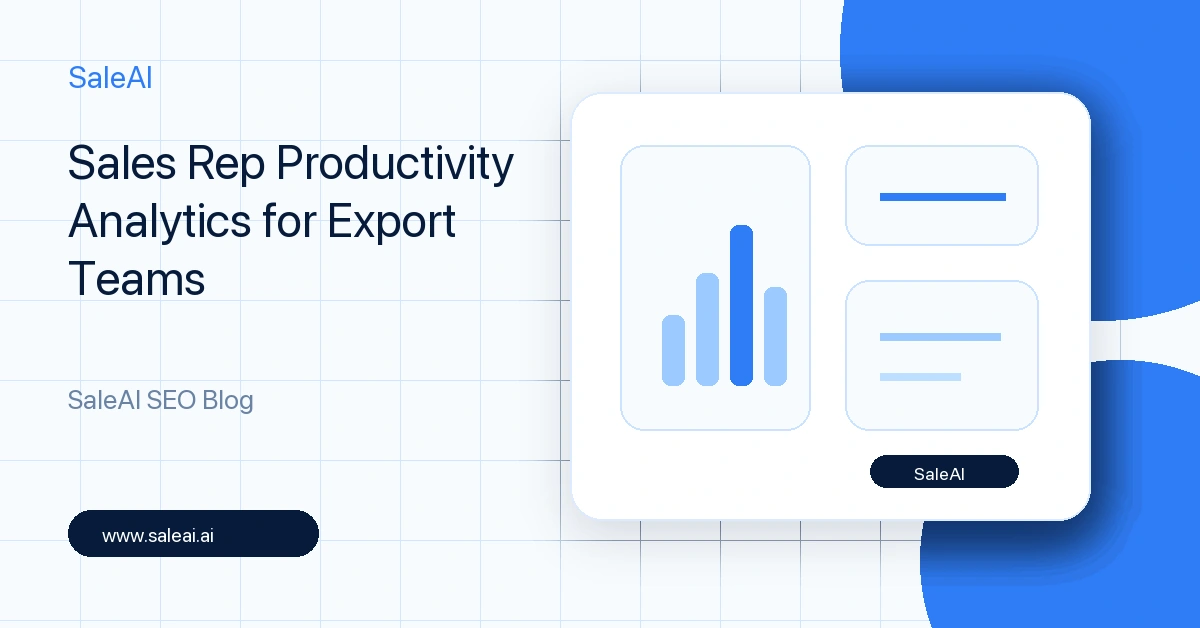Analyse de la productivité des représentants commerciaux pour les équipes d'exportation Analyse de la productivité des représentants commerciaux pour les équipes d'exportation