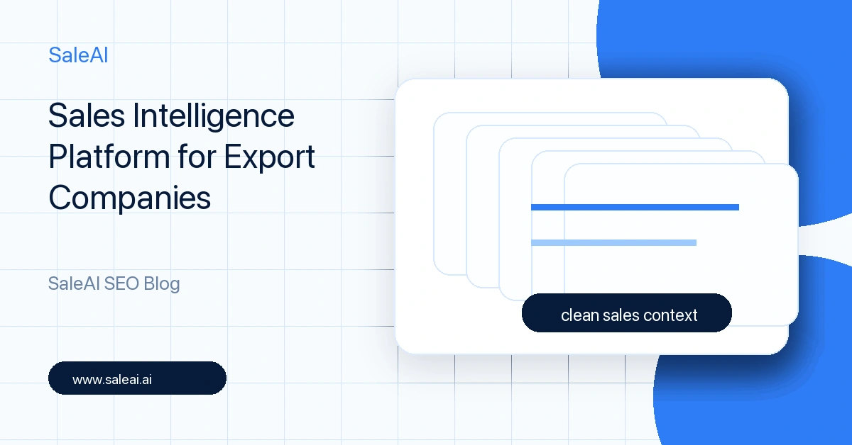 Платформа анализа продаж для экспортных компаний Платформа анализа продаж для экспортных компаний