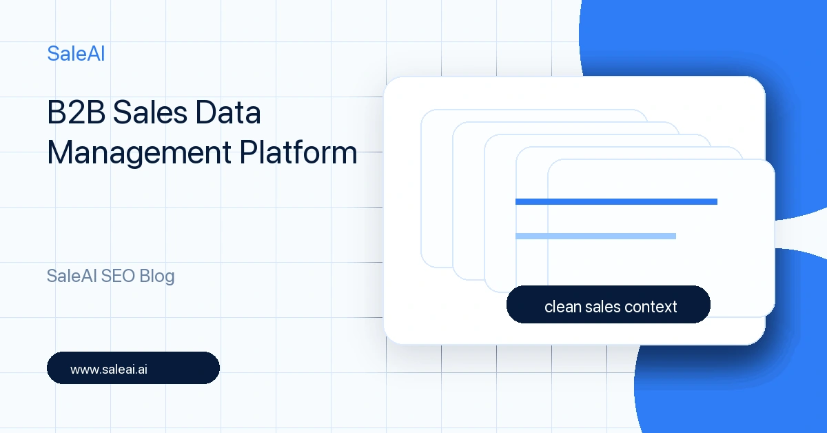 B2B-Vertriebsdatenmanagementplattform B2B-Vertriebsdatenmanagementplattform