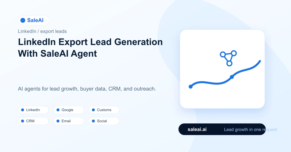 SaleAI Agent: LinkedIn Export Lead Generation With SaleAI Agent